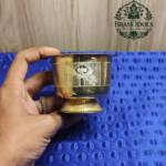 Brass Prasadha Bowl With Vel 2.5 Inch