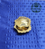 Brass Shell Shape KumKum Box 0.8 Inch - Image 4