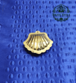 Brass Shell Shape KumKum Box 0.8 Inch - Image 3