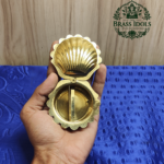 Brass Shell Shape KumKum Box 1 Inch