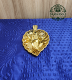 Brass Leaf-Shaped Pooja Set 1.5 Inch - Image 4