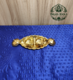 Brass Oval Two Cup Kumkum Box 1.6 Inch - Image 3