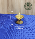 Brass Hand Shaped Oil Diya 4.5 Inch - Image 2