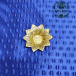 Brass Star-Shaped Flower Diya 2.8 Inch