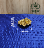 Brass Leaf Ganesha 4 Inch - Image 2