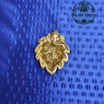 Brass Leaf Ganesha 4 Inch