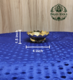 Brass Shree Yantra Lotus Stand 4 Inch - Image 3