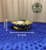 Brass Shree Yantra Lotus Stand 6.1 Inch - Image 2
