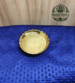 Brass Shree Yantra Lotus Stand 6.1 Inch