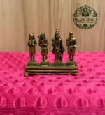 Premium Brass Nalvar Statue 2 Inch